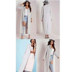 Missguided Gray Duster Coat